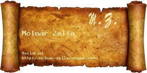 Molnár Zella névjegykártya
